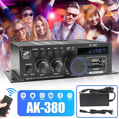 Kaufen HiFi Verstärker Mit Bluetooth 800W Party Musik Equipment AUX Anlage Stereo Audio • 23.99€