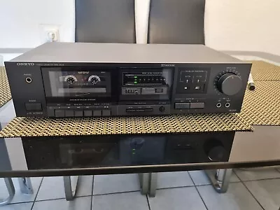 Kaufen ONKYO TA-2220 Stereo Cassette Tapedeck Schwarz Vintage 1980er Sehr Gut • 55€