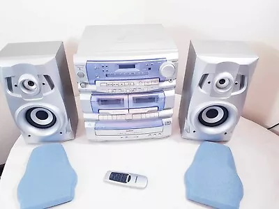 Kaufen Goodmans 2718 HiFi Stereoanlage, 3 CD Player, 2 Kassetten, Plattenspieler, Lautsprecher • 161.37€