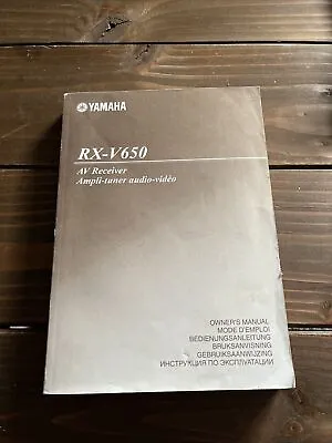 Kaufen Yamaha RX-V650 Owners Manual Bedienungsanleitung Av Receiver • 12.99€