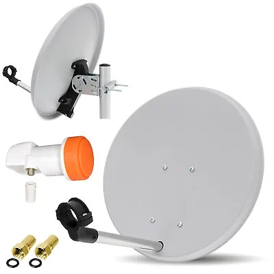 Kaufen HDTV HD Digitale Mini SAT Anlage 40cm Satelliten Spiegel + TechniSat Single LNB • 22.90€