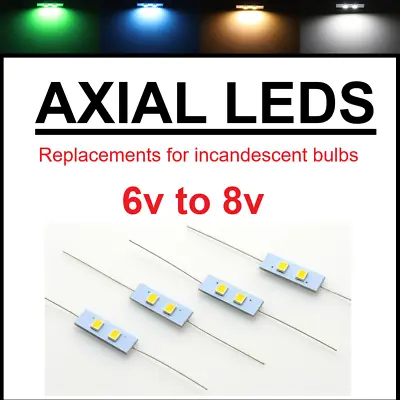 Kaufen 6 V 8V Axial FE Meter Lampe Birne Licht LED Ersatz Für HiFi Reparatur • 2.91€