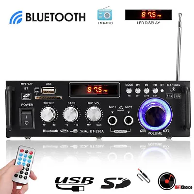 Kaufen Bluetooth 600W Stereo Verstärker HiFi Digital Power Amplifier FM Audio 12V EU • 25.99€