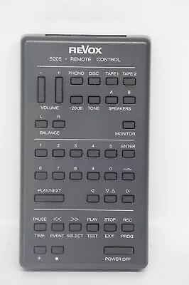 Kaufen REVOX B205 Fernbedienung Für B710 MKII B215 B203 B285 B225 B291 Etc. • 159€
