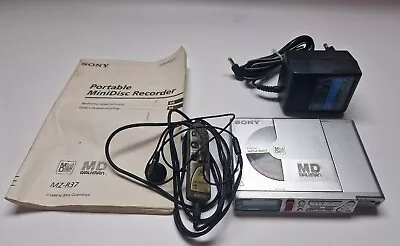 Kaufen Sony MD Walkman MZ-R37 Tragbarer MiniDisc Player Recoder - Silber • 99€
