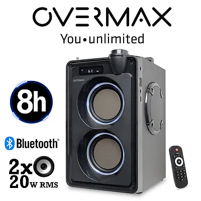 Kaufen Tragbarer Lautsprecher Bluetooth BASS Subwoofer SoundBeat 5.0 Musicbox FM Radio • 41.99€
