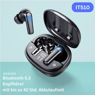 Kaufen Bluetooth 5.3 In-Ear Kopfhörer Headset, Mit 42 H Akku, 4 ENC Mikros IPX7 IT510 • 39.90€
