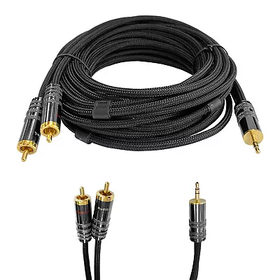 Kaufen AUX Kabel 3,5mm Stecker Verlängerung 1,5m Klinke Stecker RCA Stereo Handy Chinch • 7.50€