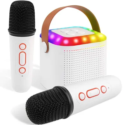 Kaufen Kinder Mini Karaoke Set Bluetooth Karaoke Lautsprecher Machine Mit 2 Mikrofonen • 18.98€