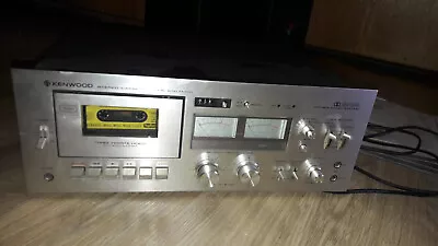 Kaufen Kenwood Stereo Cassette Deck KX-1030 Silber Einschub Vintage Japan 70er • 159.99€