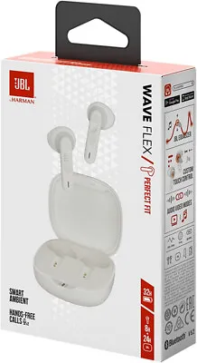 Kaufen JBL Wave Flex Kabellose In-Ear Ohrhörer Mit IP54- Und IPX2 Bluetooth Weiß OVP • 69.99€