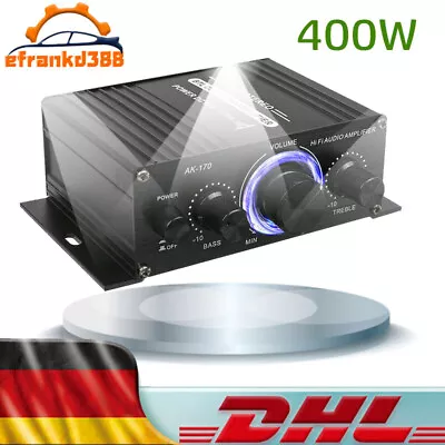 Kaufen 400W HiFi Verstärker Stereo Audio Verstärker Receiver Für Auto Home Bar Party DE • 16.89€