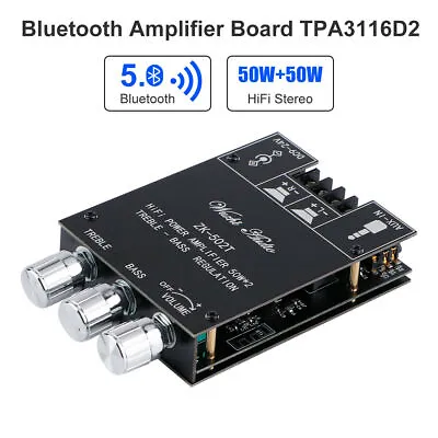 Kaufen Bluetooth Verstärker Modul Platine Stereo 2.0 TPA3116D2 50W+50W Audio Verstärker • 23.74€