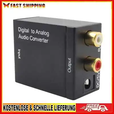 Kaufen Digital To Analog Audio Converter Optical Fiber SPDIF Toslink Coax Audio Decoder • 6.43€
