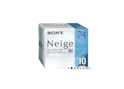 Kaufen Sony Neige Serie Minidisk 74 Minuten 10 Packung Bespielbar Md 10MDW74NED Neu FS • 92.18€