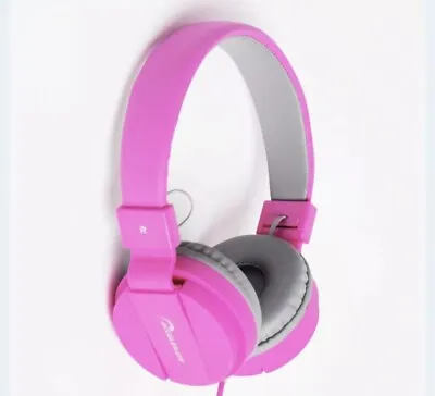 Kaufen Neue Technologie Beschleunigen Rosa Kinder Kopfhörer Tasse Auf Ohr Stereo Musik Audio • 15.62€