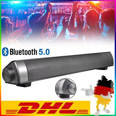Kaufen Wireless Bluetooth 5.0 Lautsprecher Stereo Tragbarer PC Handy Musikbox 3.5mm AUX • 25.99€