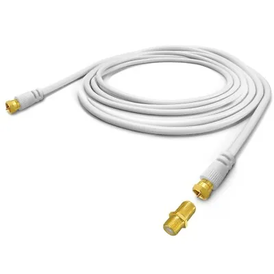 Kaufen 15m Sat Verlängerungskabel HD Anschlusskabel 135dB Vergoldet Kabel 4K Satkabel • 10.65€