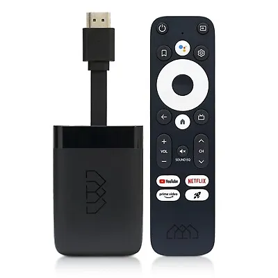 Kaufen Multimedia Streamer Homatics Dongle 4K Smart TV Fernbedienung Bluetooth WiFi Quad Core • 69.48€