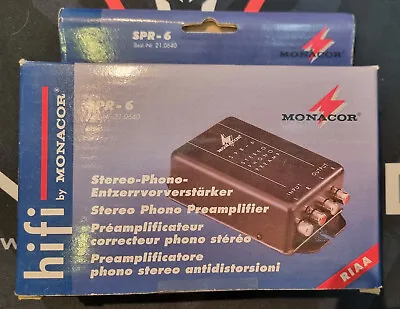 Kaufen Monacor SPR-6 Phono Preamp / RIAA-Vorverstärker Plattenspieler NEU! • 30€