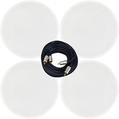 Kaufen Aktiver BLUETOOTH 4x Ceiling Speaker Kit –50w Wireless HiFi Audio Streaming System • 241.38€
