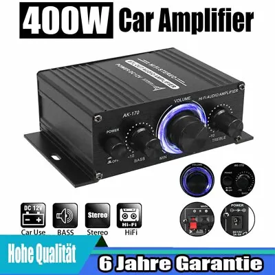 Kaufen Mini 400W HiFi Verstärker Aluminium Audio Stereo Power Amplifier Vorverstärker • 15.85€