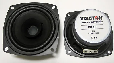 Kaufen 2x VISATON FR 10 4Ohm 10cm 100mm Breitband Lautsprecher Breitbänder 2020 4  PAAR • 39.42€