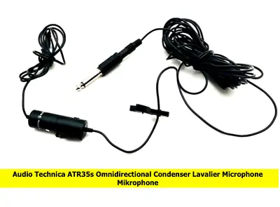 Kaufen Audio Technica ATR35s Omnidirectional Condenser Lavalier Microphone Mikrophone • 39€