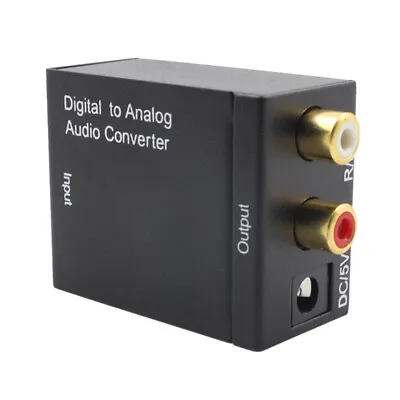 Kaufen Digital To Analog Audio Converter Optical Fiber SPDIF Toslink Coax Audio Decoder • 7.13€