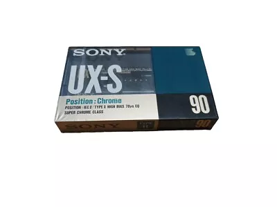 Kaufen 1x SONY UX-S 90 Cassette Tape 1990 + OVP + SEALED ++ • 12.30€