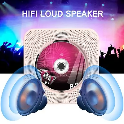 Kaufen CD Player Mobiler MP3 Spieler Bluetooth LCD Display Boombox Mit Fernbedienung • 53.99€
