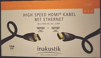 Kaufen Inakustik HDMI Kabel Star High Speed Ethernet 3D, Ultra HD, 4K, 2160P • 9.75€