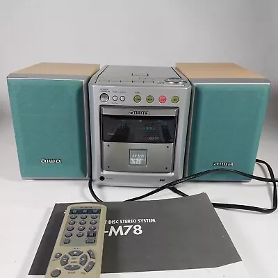 Kaufen AIWA CD & Tuner System XR-M78 Stereo HIFI Mit Fernbedienung Mini Compact • 54.14€