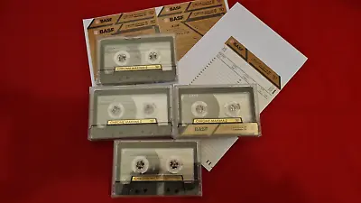 Kaufen Audiokassetten ►BASF Chrom Maxima II  ◄ Tapedeck Musik Cassetten 4 Stück! Gut! • 2.50€