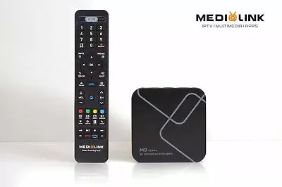 Kaufen Medialink M9 Ultra 8K 4K UHD Dual WiFi Bluetooth Android 9 +Linux IP Mediaplayer • 88€