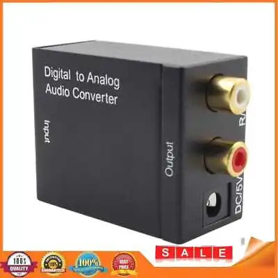 Kaufen Digital To Analog Audio Converter Optical Fiber SPDIF Toslink Coax Audio Decoder • 7€