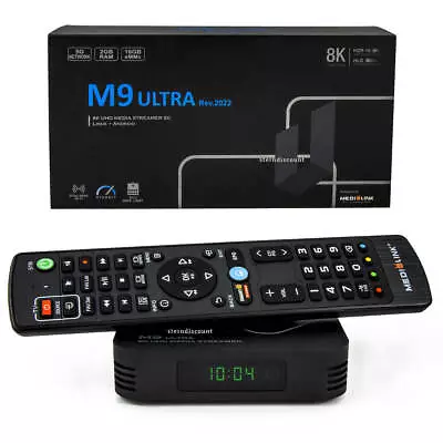 Kaufen Medialink M9 Ultra Rev.2022 8K IPTV Smart TV Box Android 9.0 HDR HLG 5G 2GB RAM • 87.90€