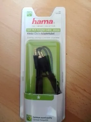 Kaufen Hama Slim Adapter-Kabel AUX 3,5mm Klinken-Stecker Auf 2x RCA Cinch-Kabel Audio • 1€