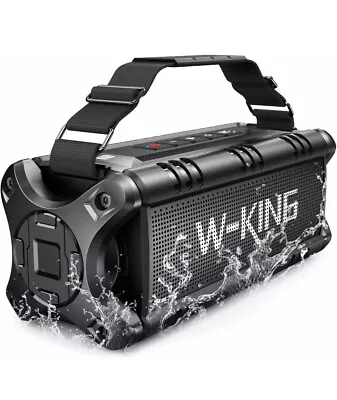 Kaufen W-KING 50W (70W Gipfel) Bluetooth Speaker Lautsprecher 8000mAh Powerbank 24h✅ • 99€