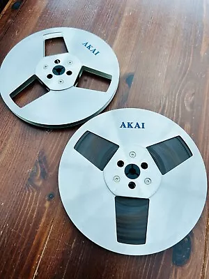 Kaufen 2 X Akai ATR-7M 18cm 7  Tonband Metal Reel GX 77 210 215 4000 ATR7 • 135€