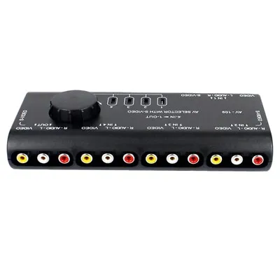 Kaufen 4-In-1 Ausgang AV Cinch Switch Box AV Audio Video Switcher 4 Wege Splitter, S2X1 • 13.77€