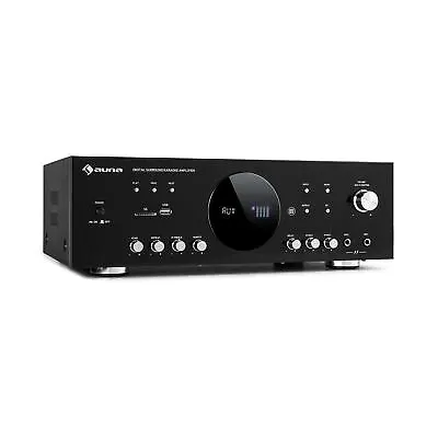 Kaufen Verstärker Stereo 5.1 Amplifier 2x120W Digital Bluetooth Radio USB Schwarz • 84.99€