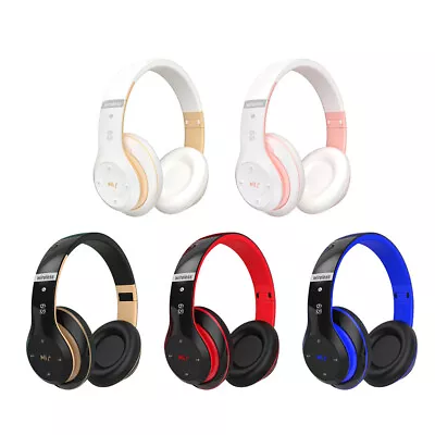 Kaufen Wireless Bluetooth Kopfhörer On Over Ear HiFi Stereo Kabellos Headphone Headset • 19.99€