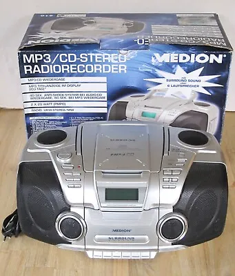 Kaufen MEDION MD 41264 Stereo-Radiorecorder CD/MP3 Surround Player OVP • 49.90€