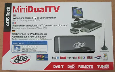 Kaufen ADS Tech, Mini Dual TV, DVB-T, Hybrid TUNER, TV Wiedergabe Am Computer • 6€