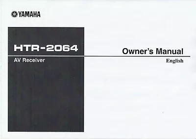 Kaufen Bedienungsanleitung-Operating Instructions Für Yamaha HTR-2064  • 12€