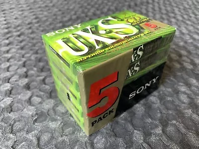 Kaufen 5-Pack SONY UX-S 90 Audiokassette 2004 TAPE SEALED NEU & OVP TOP • 37€