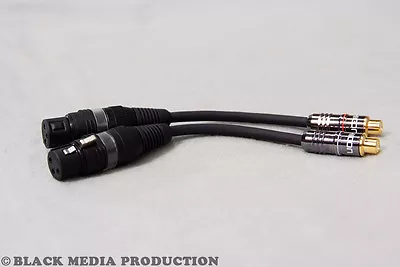 Kaufen Adapter Kabel XLR Buchse - Cinch / RCA Buchse HiCon 2er Set (stereo) *NEU* • 20.99€