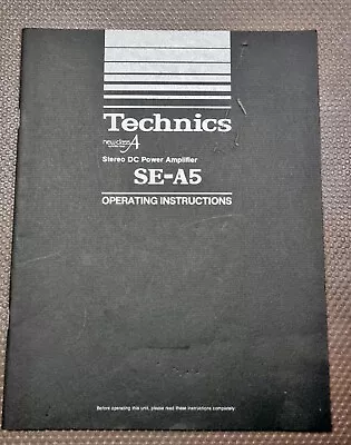 Kaufen ⭐️⭐️⭐️ Technics  SE-A5 Bedienungsanleitung ⭐️⭐️⭐️ • 59€