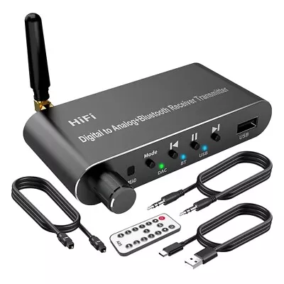 Kaufen Bluetooth 5.1 Sender EmpfäNger Digital Zu Analog Audio Konverter DAC Wirele7392 • 20.22€